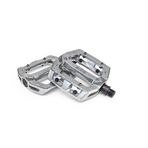 Eclat Slash Alloy Platform Pedals Body: Aluminum Spindle: Cr-Mo 9/16'' Silver Pair