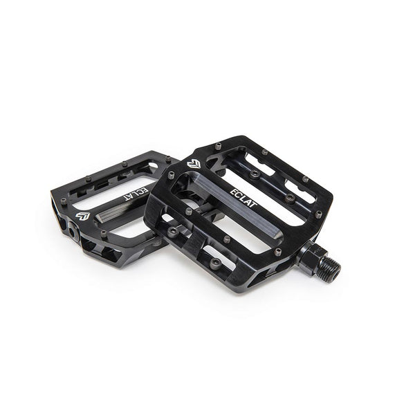 Eclat Surge CNC Platform Pedals Body: Aluminum Spindle: Cr-Mo 9/16 Black Pair