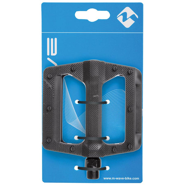 M-Wave Steady K6 Platform Pedals Body: Composite Spindle: Cr-Mo 9/16'' Black