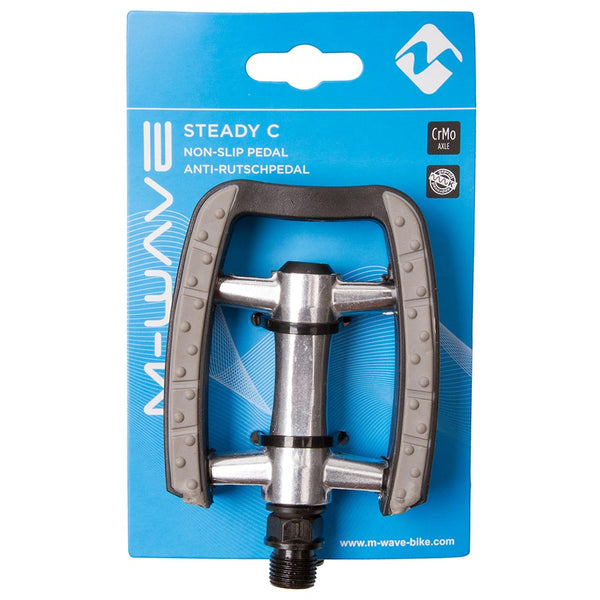 M-Wave Steady C Pedals Body: Plastic Spindle: Cr-Mo 9/16'' Silver Pair