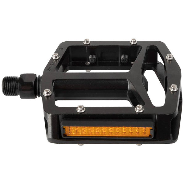 M-Wave Steady Flat 3 Pedals Body: Aluminum Spindle: Boron Steel 9/16'' Black Pair