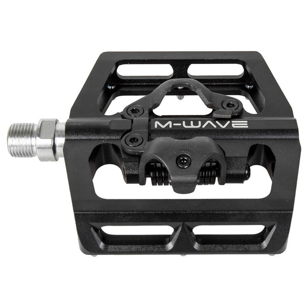M-Wave Freedom clipless Dual Sided Pedals Body: Aluminum Spindle: Cr-Mo 9/16'' Black Pair