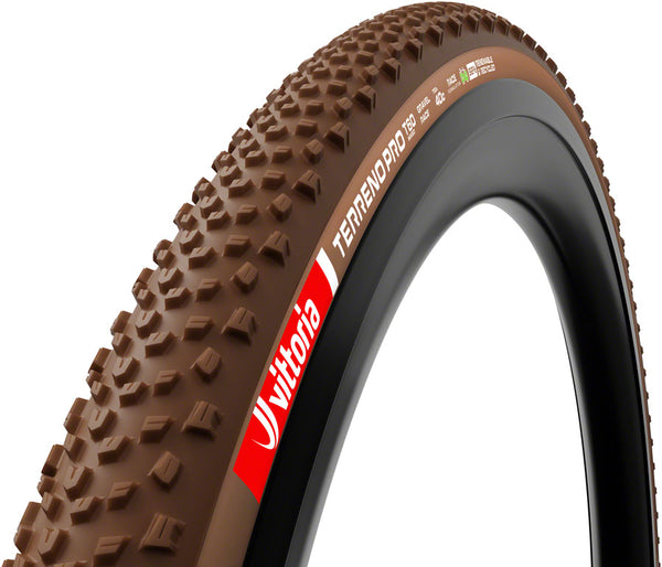 Vittoria Terreno Pro T60 Mixed Tire - 700 x 35 Tubeless Folding BLK/Brown Eco Gravel Race
