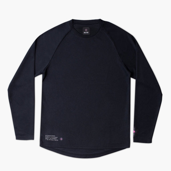 Long Sleeve Mountain Bike Jersey - Black - L