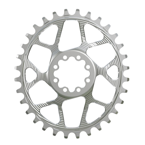 Works Components Oval Chainring SRAM 8-Bolt 30T Boost 3mm Slv