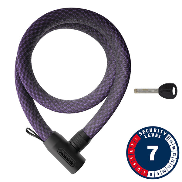Abus Yarnit 4004K Chain Lock Key 24mm 110cm 43.3'' Midnight Purple