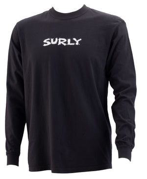 Surly Scratchy Logo Long Sleeve T-Shirt - Unisex Black X-Large