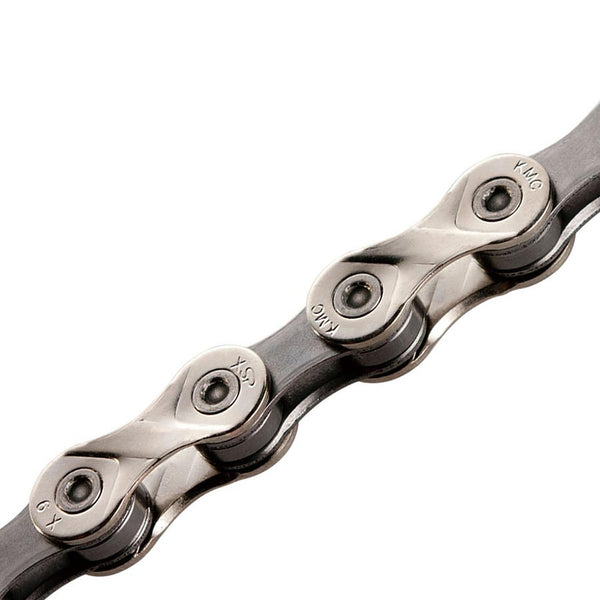 KMC X9 Bulk 9sp Chains Silver/Black (25/Count)