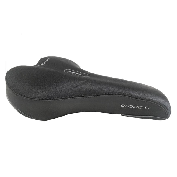 Cloud-9 Sport Anatomic Mens  Steel Multi-Stage Foam Lycra None Black 10.75x6.25`
