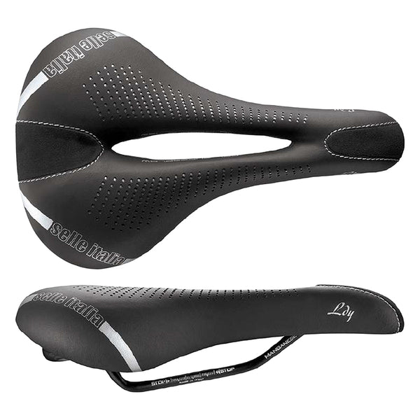 Selle Italia Lady Gel Flow Saddle L L2 Manganese Rail - Black