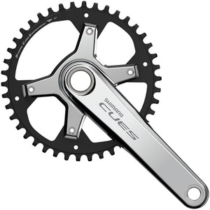 Shimano CUES FC-U6030-1 Crankset - 170mm 9/10/11-Speed 42t Asymmetric 110 BCD Silver