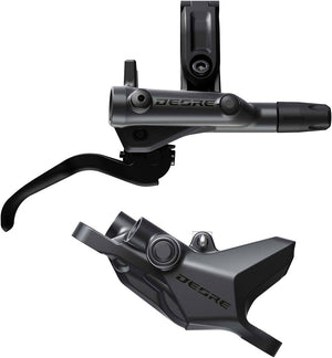 Shimano Deore M6200 Disc Brake Lever - Right/Rear Post Mount 2-Piston Caliper SM-BH90-SS Hose Metal Pads Gray/BLK