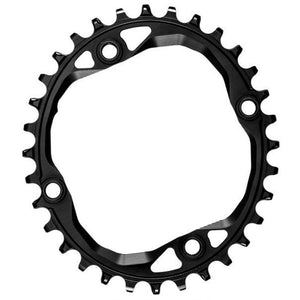 absoluteBLACK 104 Oval Chainring 104BCD 36T - Black