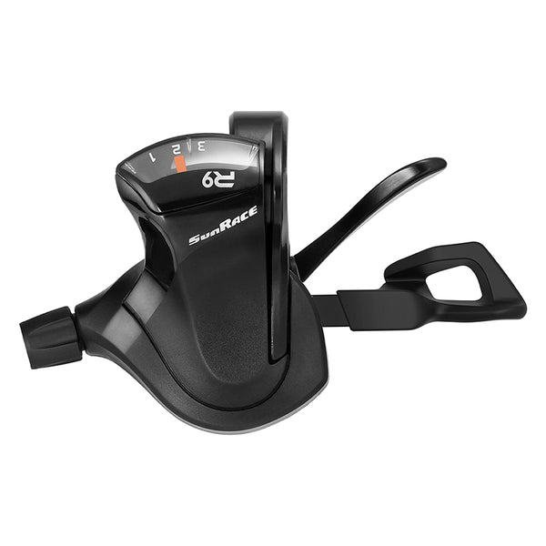 Sunrace DLR933 Flat Bar Trigger Shifter  Left 3sp 2 to 1 Blk 140g