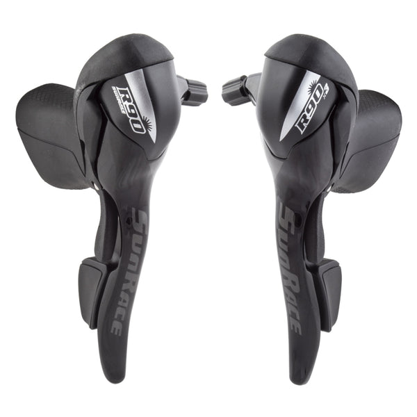 Sunrace ST-R91 Shift/Brake Levers STR91 Pair 3x9sp 2 to 1 Blk