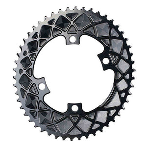 absoluteBLACK Premium Oval Road Chainring 4x110BCD 50T - Black