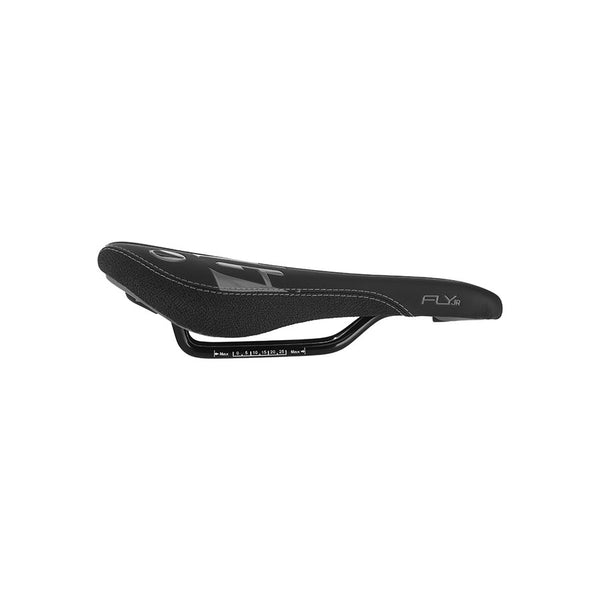 SDG Fly Jr Saddle Steel Rails -Blk/Blk