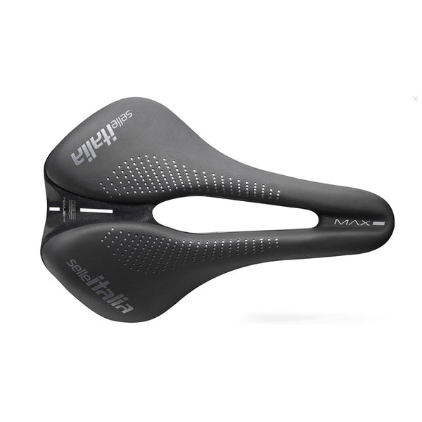 Selle Italia Max Novus EVO Boost Ti 316 Superflow Saddle 245 x 160mm Unisex 228g Black