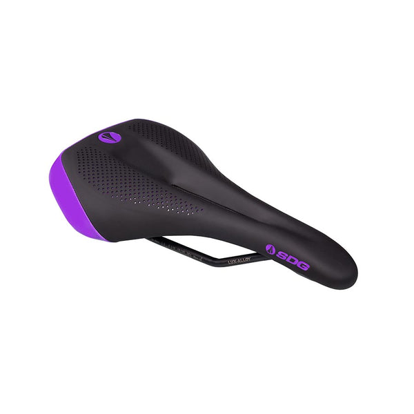 SDG Allure V2 Saddle Lux-Alloy Rails Black/Purple