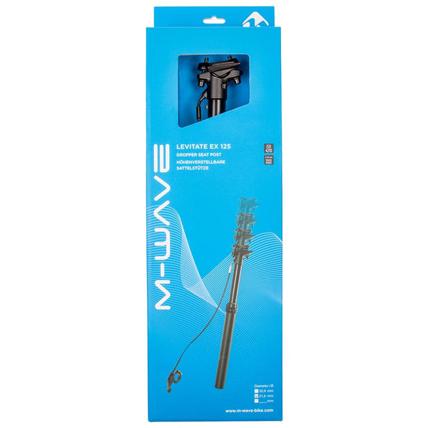 M-Wave Levitate EX 125 Dropper Seatpost 31.6mm 475mm Travel: 100mm Remote: Right hand