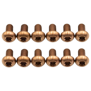 Better Bolts Titanium Buttonhead Rotor Bolt Kit Copper 12/Count