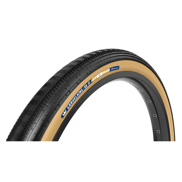 Panaracer GravelKing SS Plus Tire - 700 x 35 Tubeless Folding Black/Brown