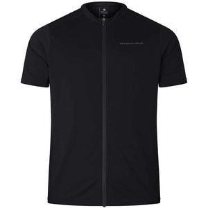 Endura Loop S/S Zipped Jersey Large Black 