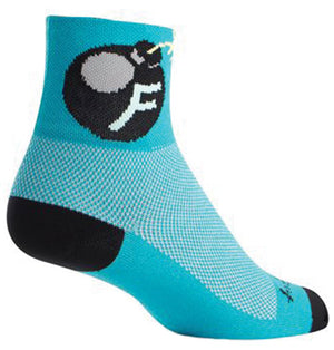 Sockguy F'Bomb Socks 5-9 Blue/Black 