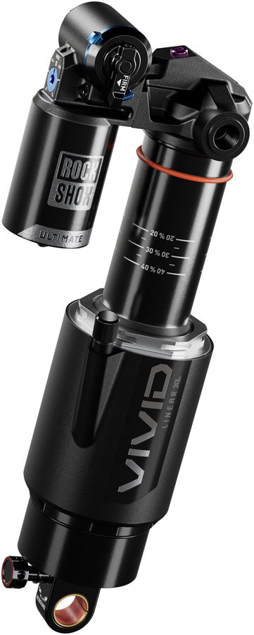 RockShox Vivid Ultimate RC2T Rear Shock - 205 x 57.5 mm Linear XL Air 2 Tokens Reb 55 / Comp 34 L/O 45 Standard Trunnion D1