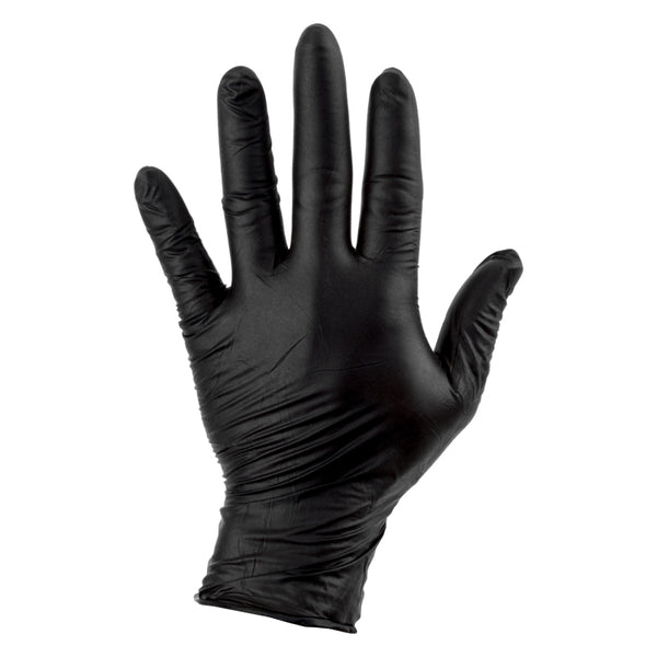 Sunlite Mechanics Nitrile Gloves Nitrile Gloves Box of 100 Black X-Large