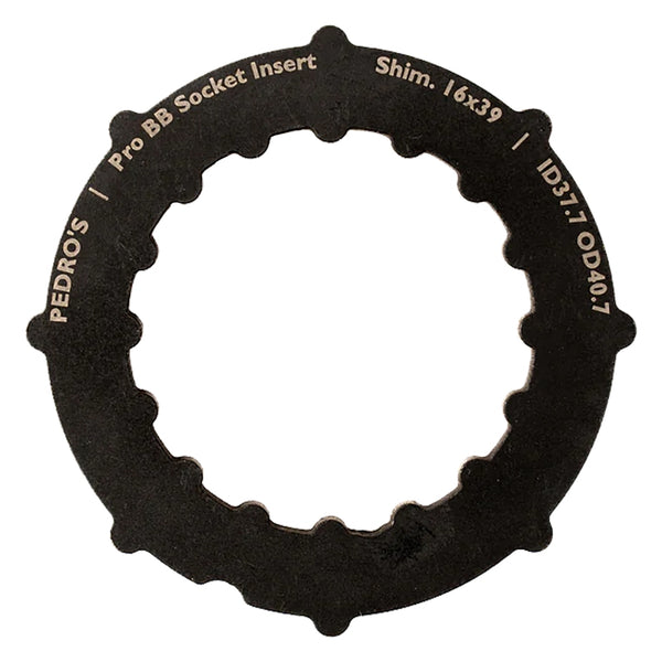 Pedros Pro BB Socket System Insert BB Adapter Tool Black 16-Notch 39mm 6460763 Shimano