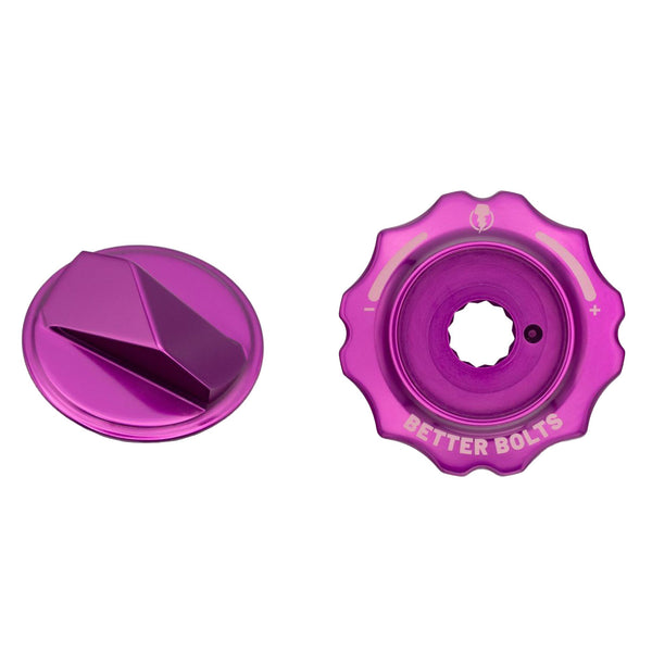 Better Bolts Fork Caps Fox Grip2/GripX2/GripX 34 Purple
