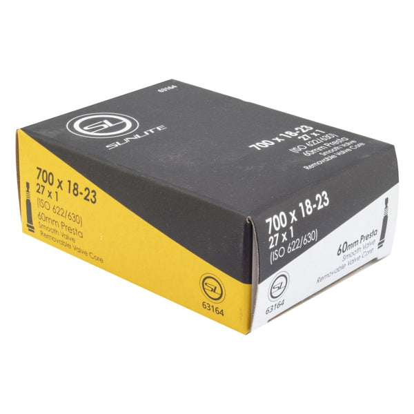 Sunlite Standard Presta Valve 700x18-23 (27x1) PV 60mm 0d Smooth Removable 22mm 0.9mm