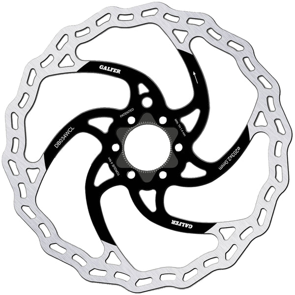 Galfer 203mm Rotor Center Lock 2.0mm Black/Silver