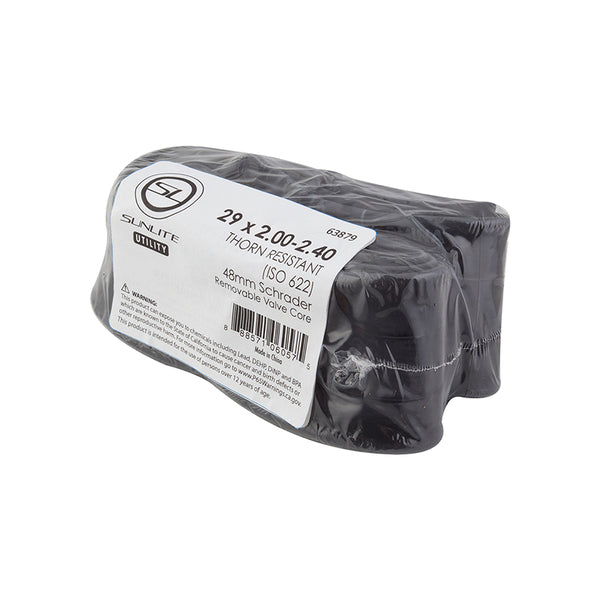 Sunlite Utili-T Bulk Thorn Resistant Schrader Valve 29x2.00-2.40 SV 48mm 0d Smooth Removable 56.5mm 3.7mm/1.7mm