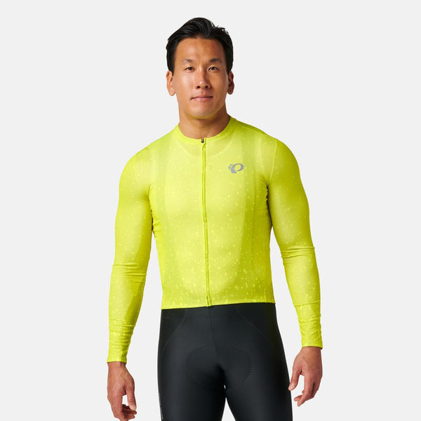 Men's Attack Long Sleeve Jersey - SCREAMING YELLOW SPLATERA / S
