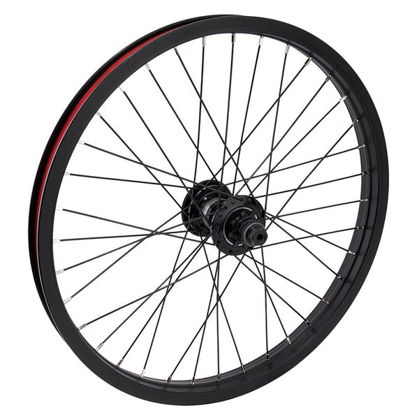 Odyssey Quadrant Rear Wheel - 20" 14 x 110mm Rim Brake Freecoaster RHD Black