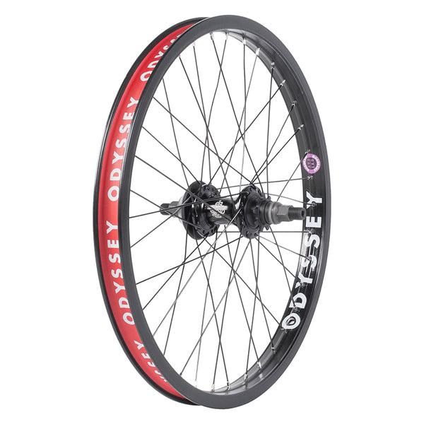 Odyssey Quadrant Rear Wheel - 20" 14 x 110mm Rim Brake Freecoaster LHD Black