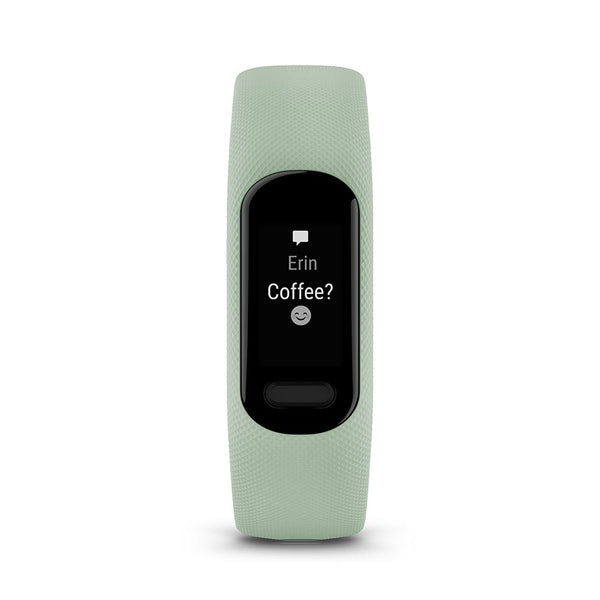 Garmin vivosmart 5 S/M Watch Watch Color: Black Wristband: Cool Mint - Silicone
