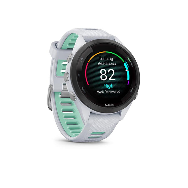 Garmin Forerunner 265S Music Watch Watch Color: Whitestone Wristband: Whitestone/Neo Tropic - Silicone