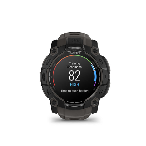 Garmin Instinct 3 50mm AMOLED Watch Watch Color: Black Wristband: Charcoal - Silicone