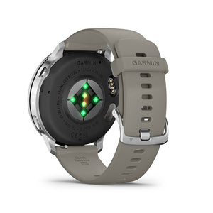 Garmin Venu 4 45mm Watch Watch Color: Silver Wristband: Silver Gray - Silicone