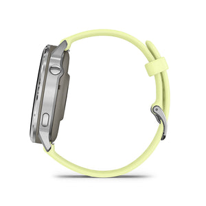 Garmin Venu 4 45mm Watch Watch Color: Silver Wristband: Citron - Silicone