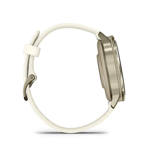 Garmin Venu 4 41mm Watch Watch Color: Lunar Gold Wristband: Bone - Silicone