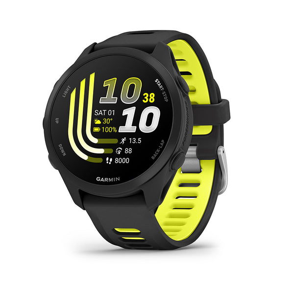 Garmin Forerunner 170 Music Watch Watch Color: Black Wristband: Black/Amp Yellow - Silicone