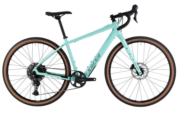 Salsa Confluence Drop Bar Cues 11 eBike - 700c Aluminum Spearmint Green 53cm