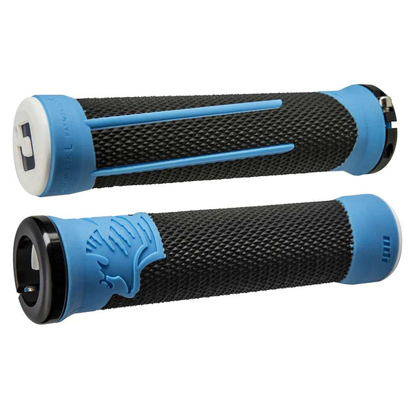 ODI AG2 Grips - Black/Blue Lock-On