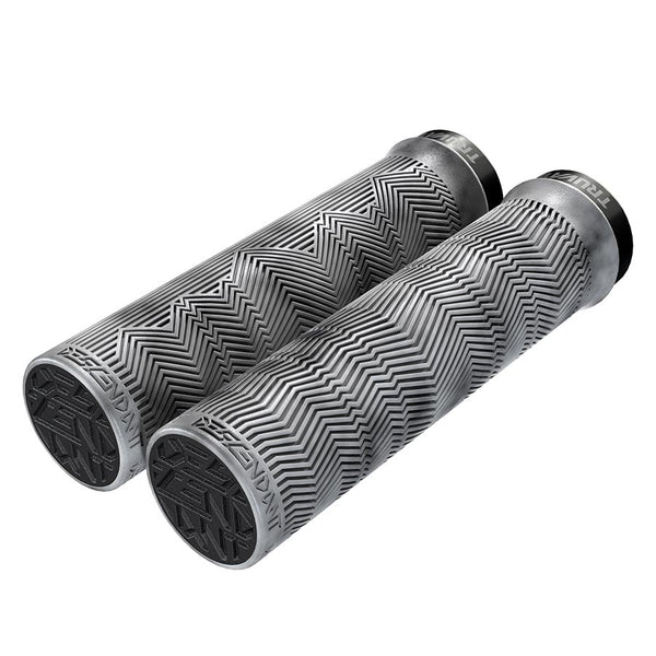 Truvativ Descendant Single Locking Grips 133mm Light Gray/Black Marbled Pair