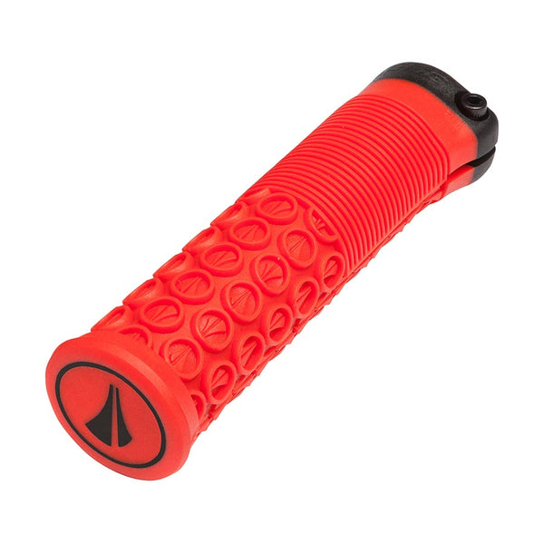 SDG Thrice 33 Lock-On MTB Grips - Red