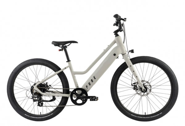 Pure cycles FLUX E-Assist Step-Thru 16` / SM Putty 27.5` Black 7 Speed Disc Brakes